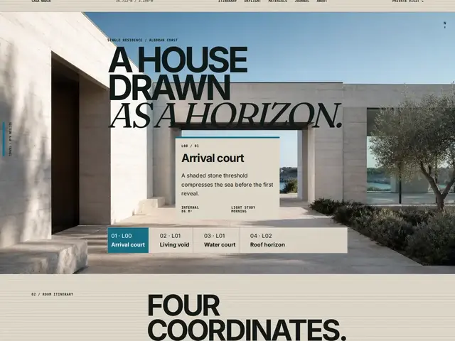 Futuristic Villa WordPress theme preview