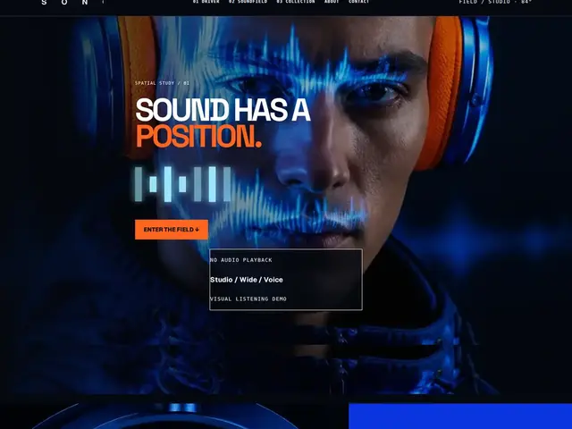 Headphones Spatial Sound WordPress theme preview