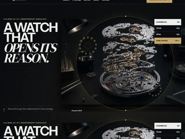 Luxury Watch Atelier WordPress theme preview