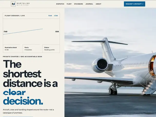Private Aviation WordPress theme preview