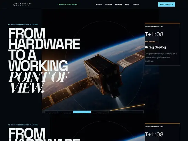 Space Technology Mission WordPress theme preview