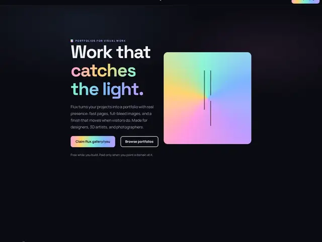 Holographic WordPress theme preview