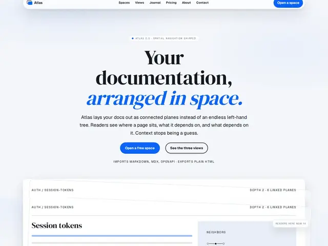 Spatial WordPress theme preview